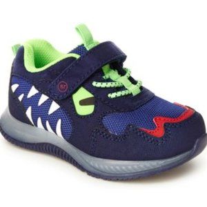NW w/BOX LIGHTED UP STRIDE RITE NAVY/NEON TODDLER SHOES/SNEAKERS SEE BELOW SIZES